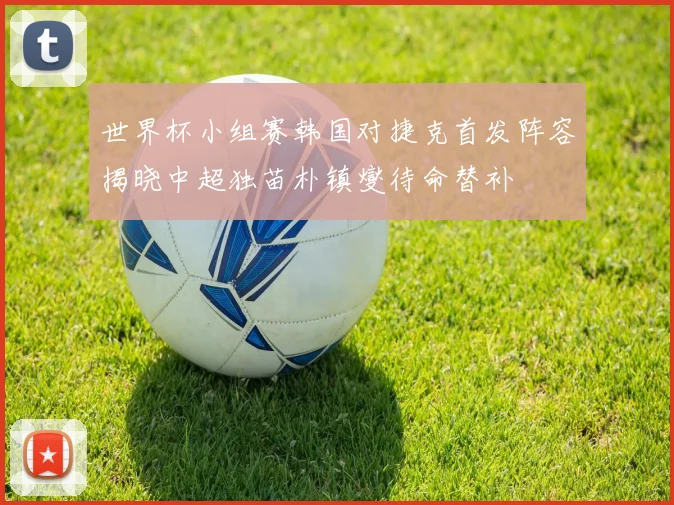 世界杯小组赛韩国对捷克首发阵容揭晓中超独苗朴镇燮待命替补